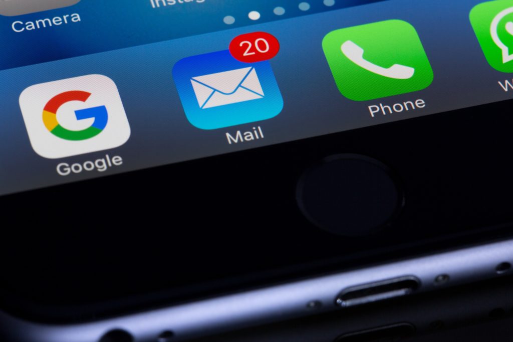 email icona iphone notifiche