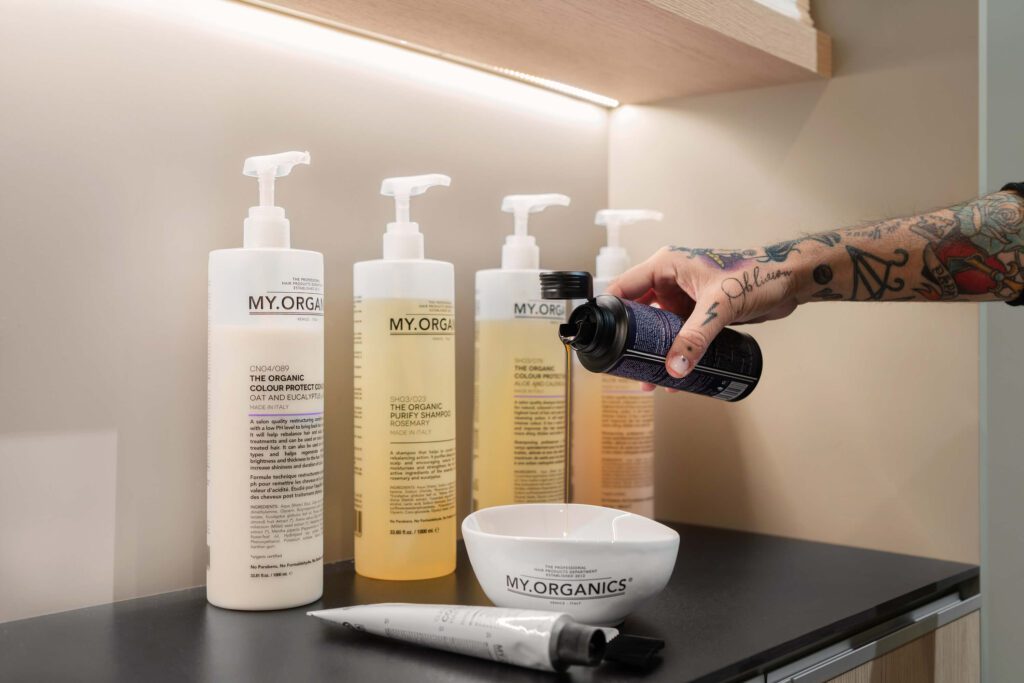Prodotti organici per parrucchiere
